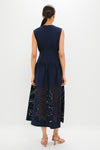 Navy Astrid Midi Dress