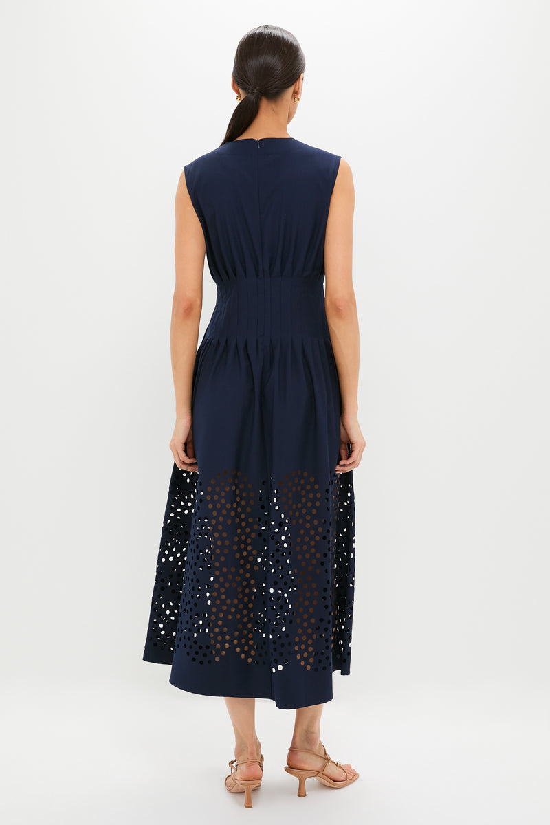 Navy Astrid Midi Dress