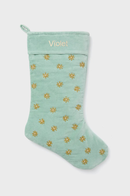 Green Velvet Stocking