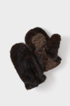 Brown Fur Mittens