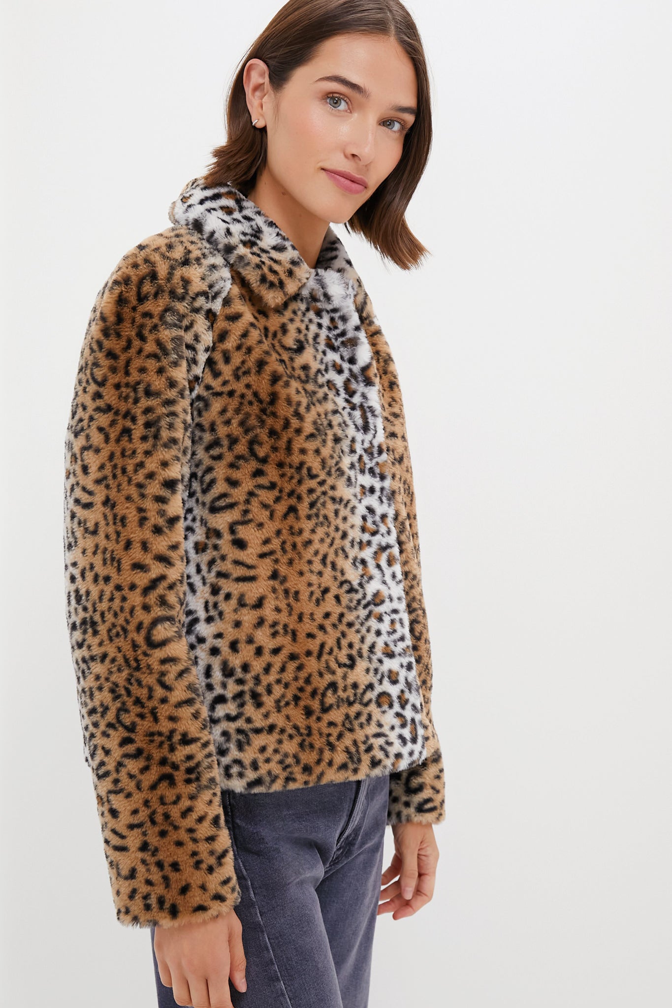 Leopard Fur Adriana Coat