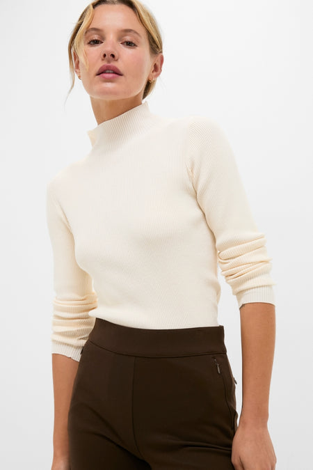 Dusty Rose Ribbed Holden Turtleneck