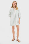 Mondego Stripe Seersucker Mini Maryse Caftan