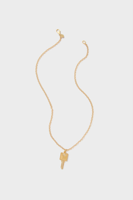 Gold Compass Key 18" Necklace