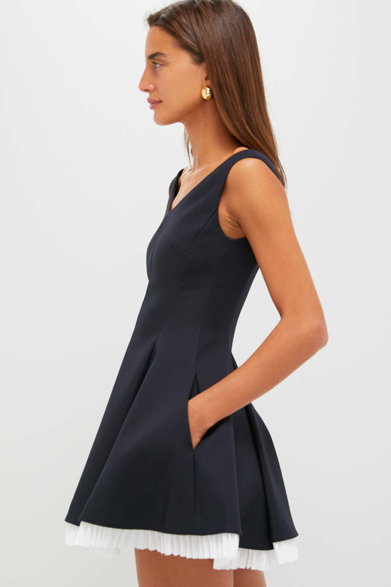 Black Multi Dorothie Off-Shoulder Mini Dress