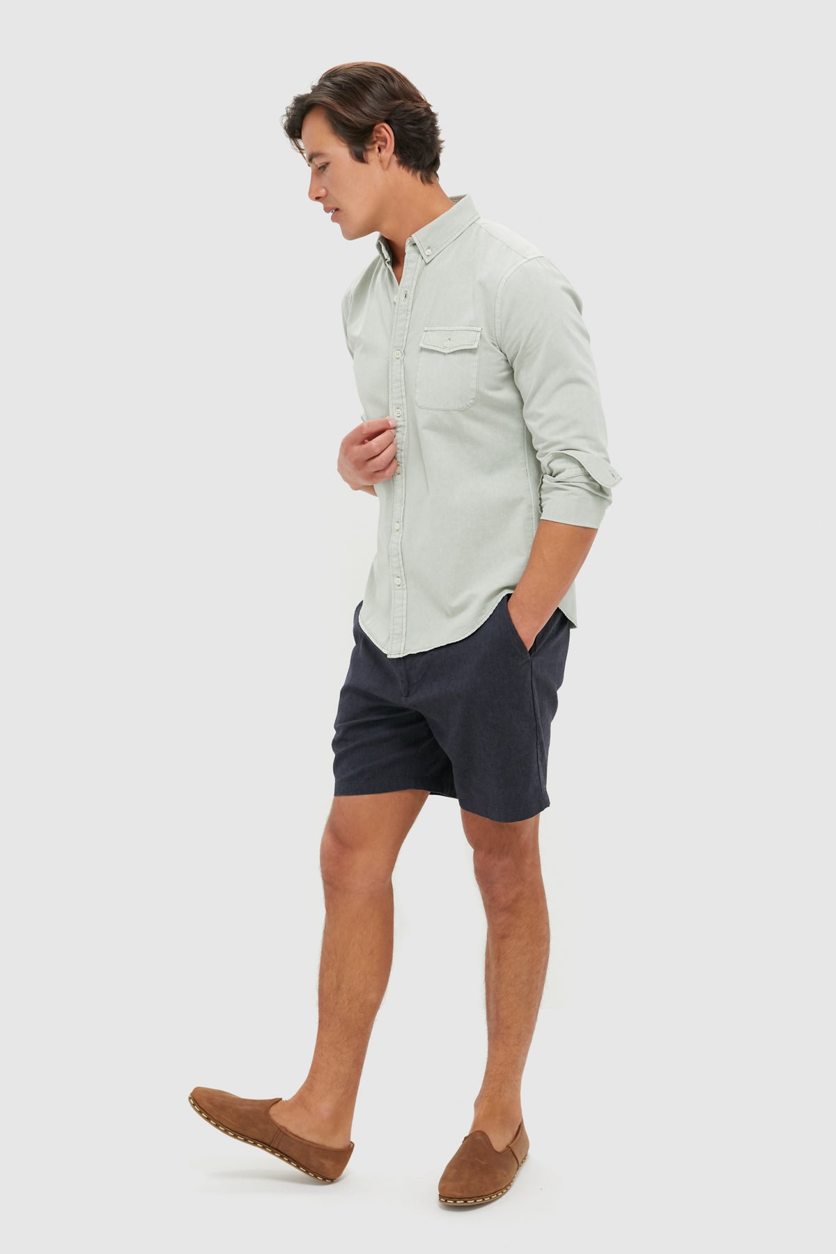 Moss Washed Denim Shirt