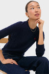 Navy Juliana Longsleeve Pullover
