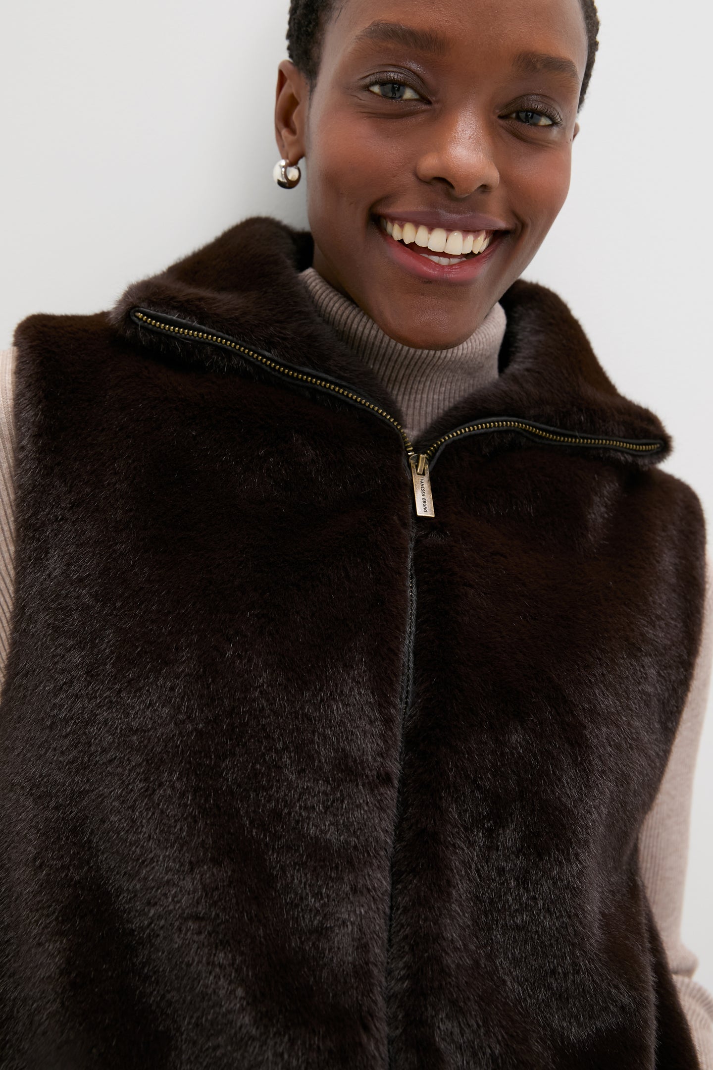 Brun Furo Fur Vest