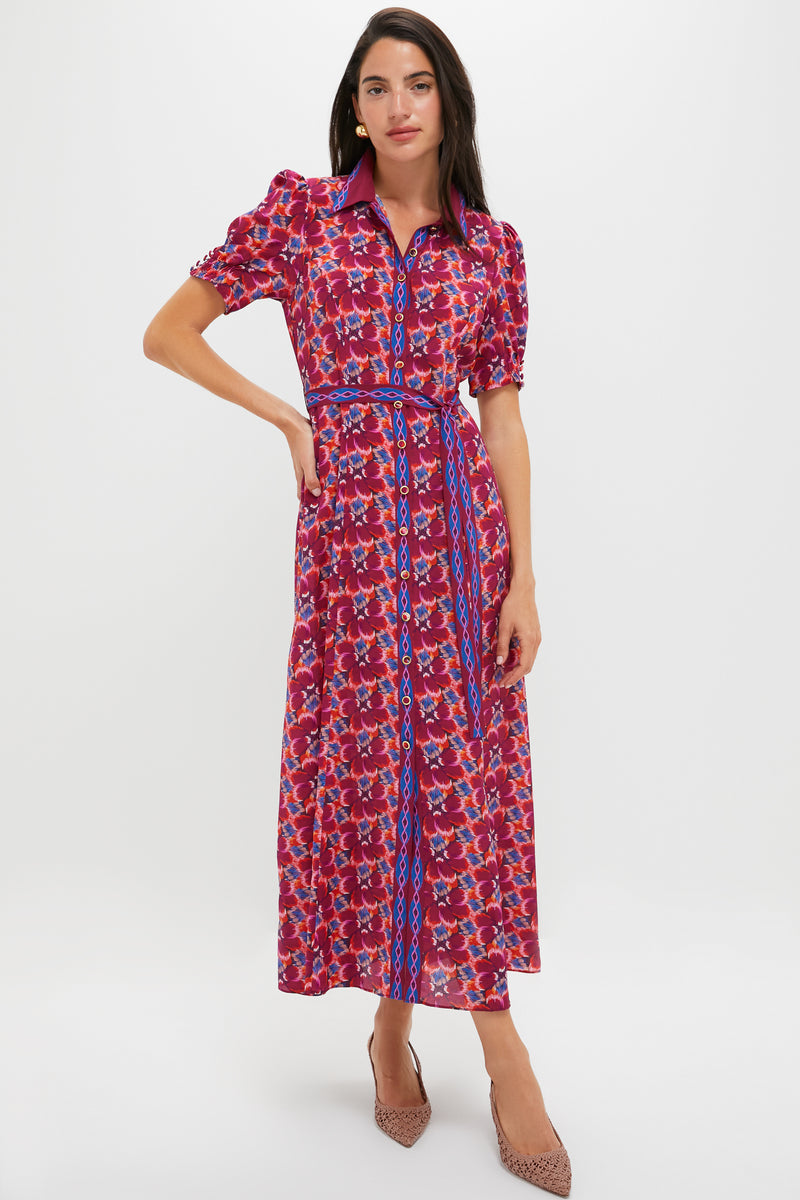 Quail Magenta Vanessa-D Midi Dress