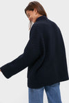 Navy Boucle Barrett Coat