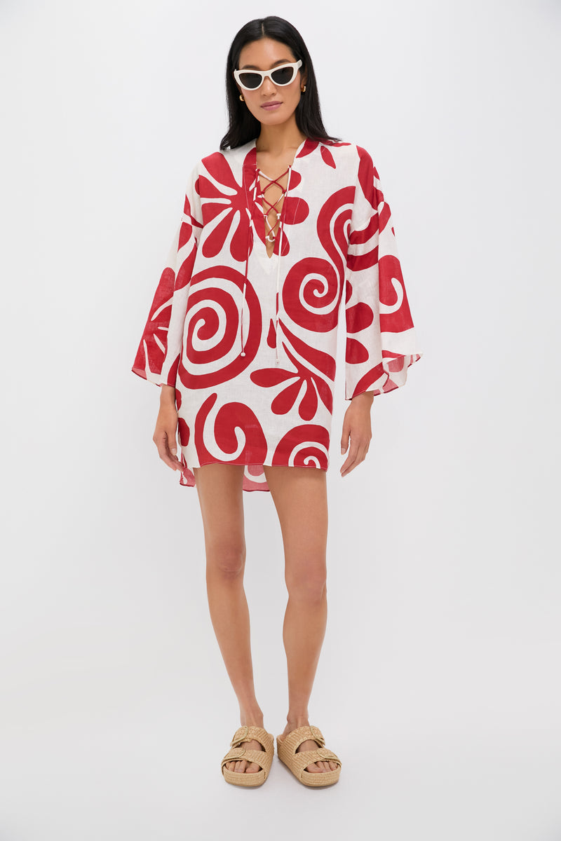 Cenote Scarlet Turin Mini Dress