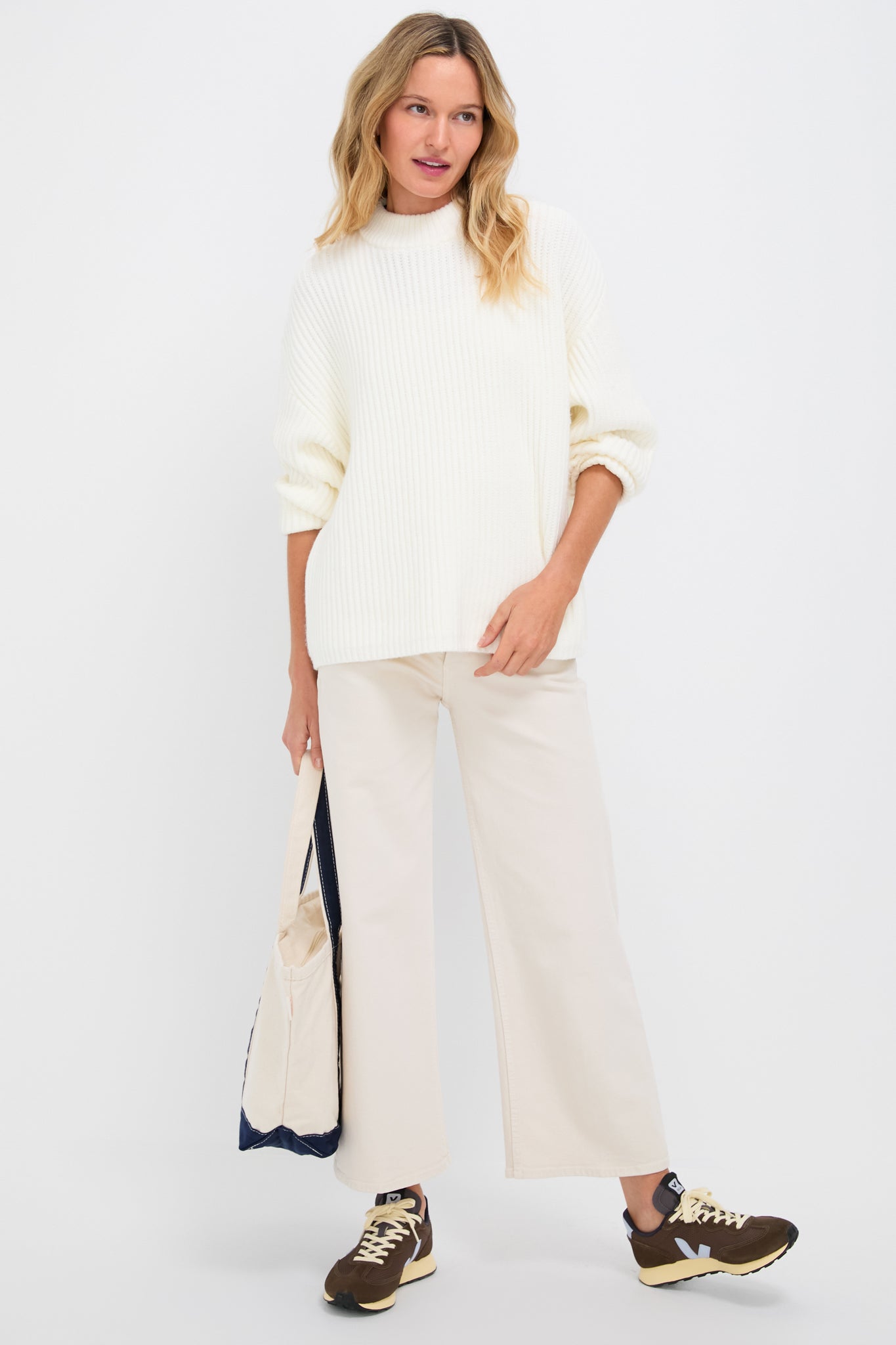 Winter White Crewneck Jack Sweater