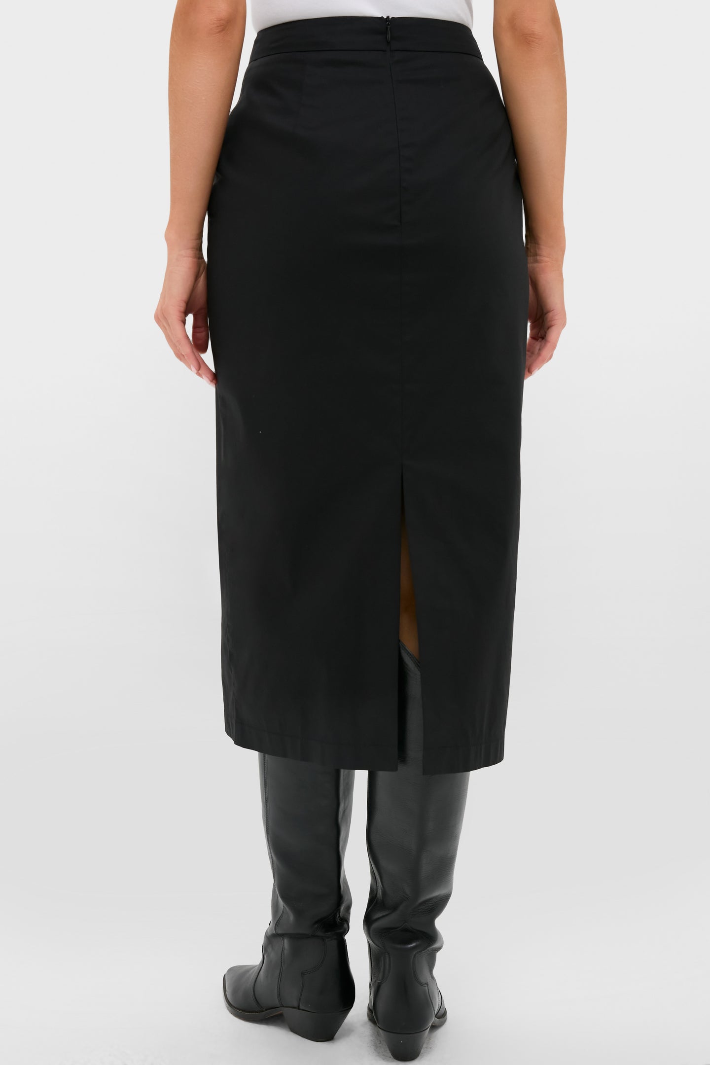 Black Rosie Midi Skirt