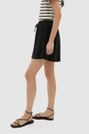 Black Pique Radley Mini Skirt