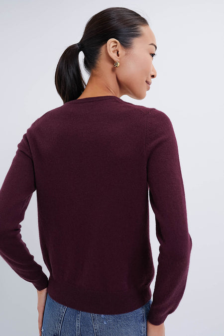 Black Cashmere Crewneck Sweater