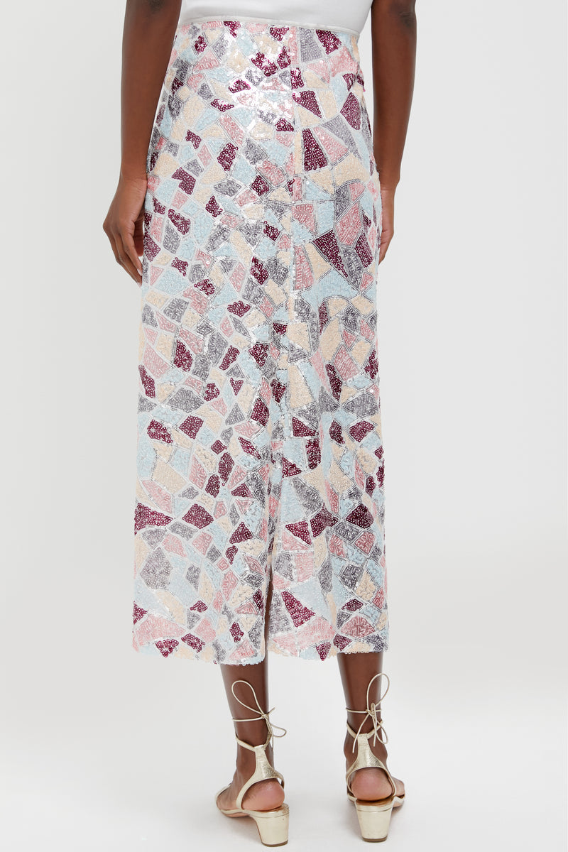 Sequin Flare Arden Maxi Skirt