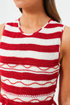 Strawberry Stripes Gioia Dress