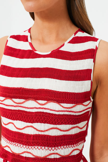 Strawberry Stripes Gioia Dress