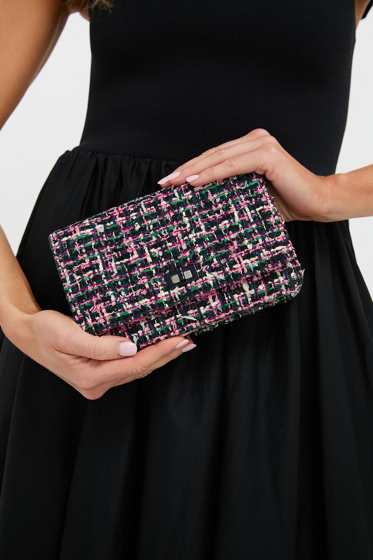 CHANEL Tweed Reissue 2.55 Wallet On Chain