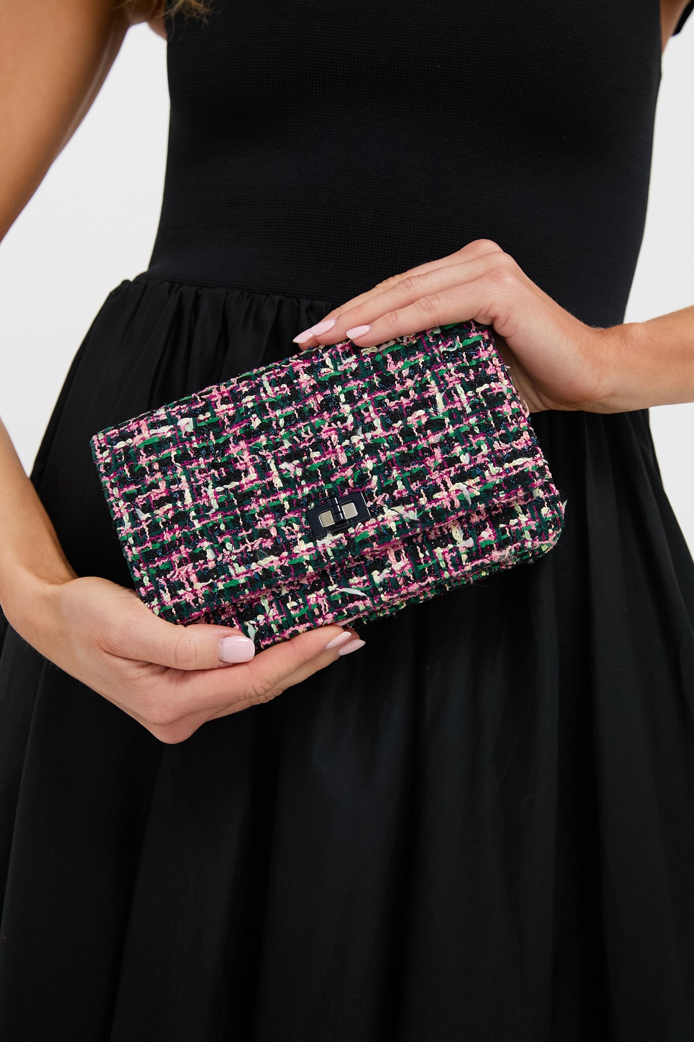 CHANEL Tweed Reissue 2.55 Wallet On Chain