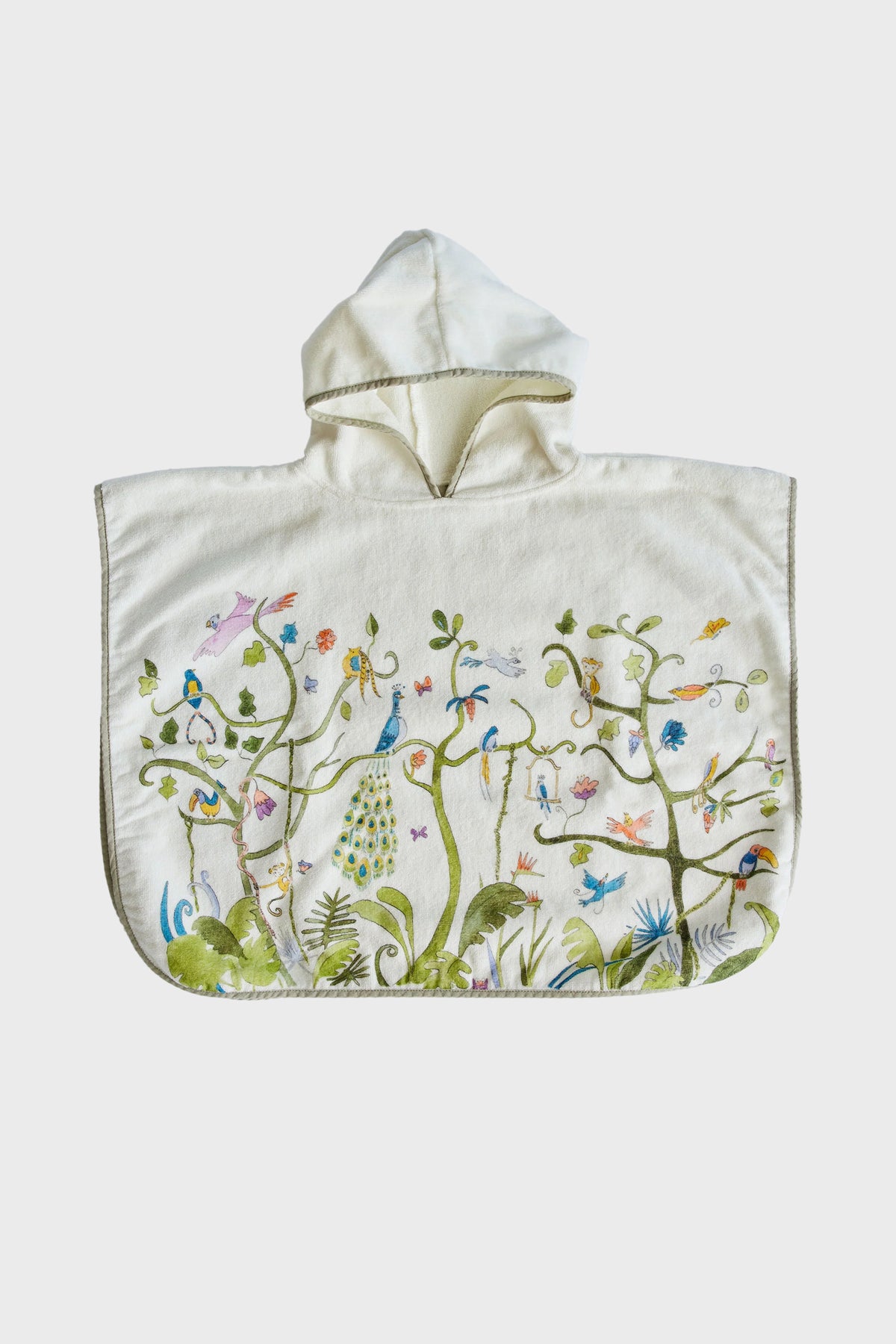 Tropical Chinoiserie Swim Poncho