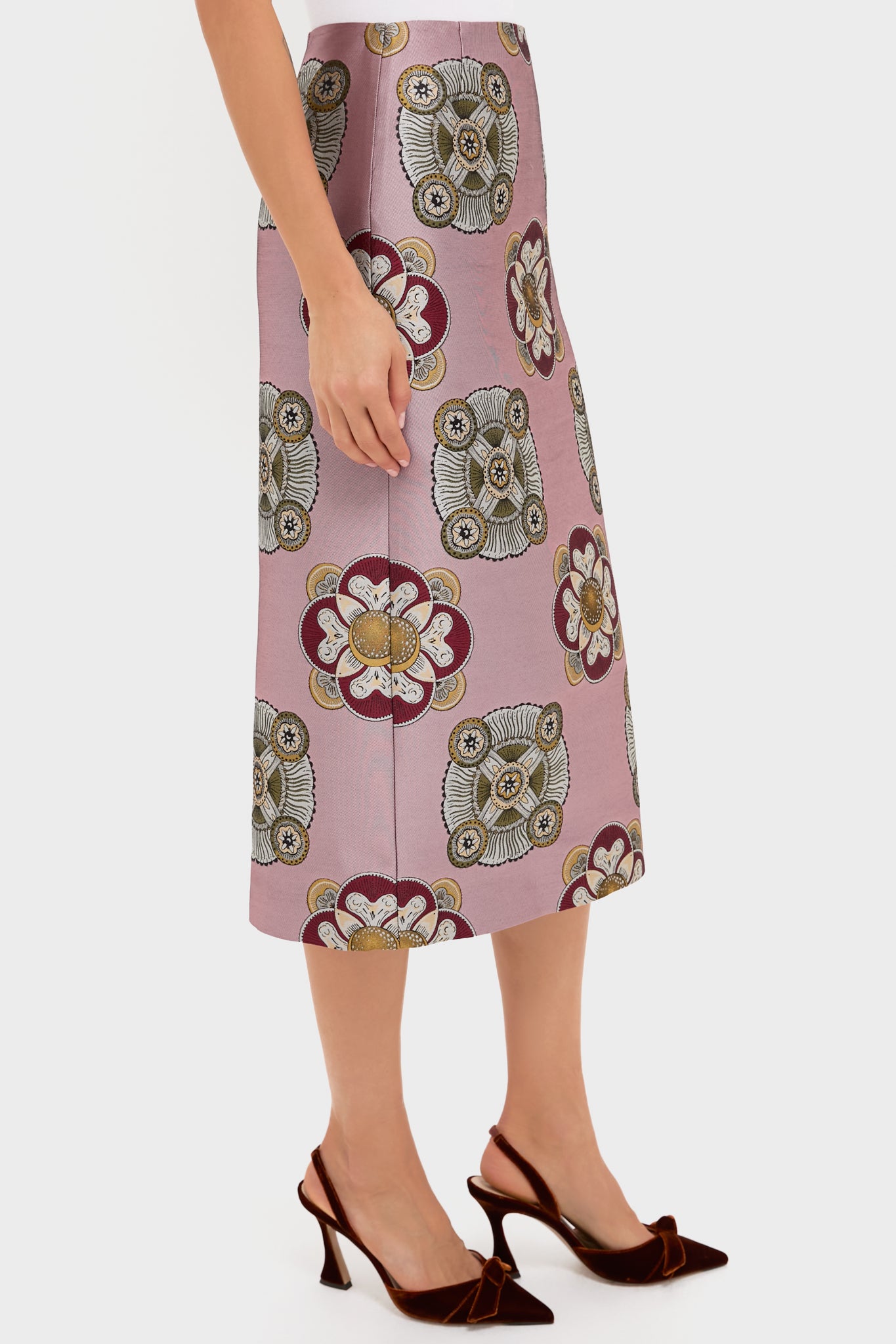 Nucleus Pink Pencil Skirt