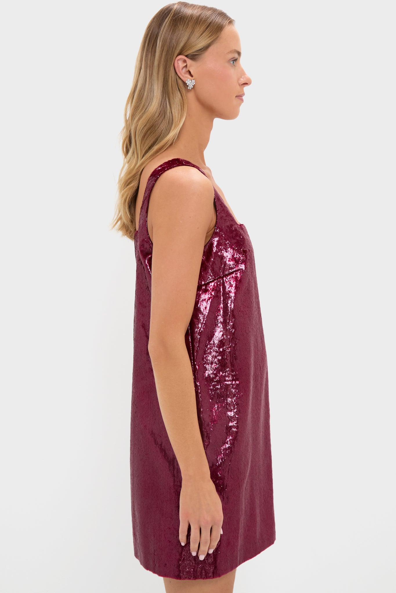 garnet cocktail dress LIONESS Midnight Mini Dress in Garnet