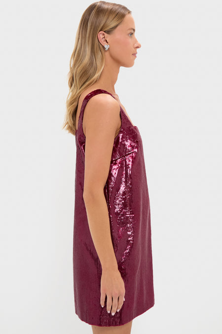 Garnet Shimmer Gavin Swing Dress