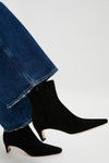 Black Suede Wally Ankle Boot