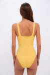 Butter Yellow and Ivory Flora One Piece