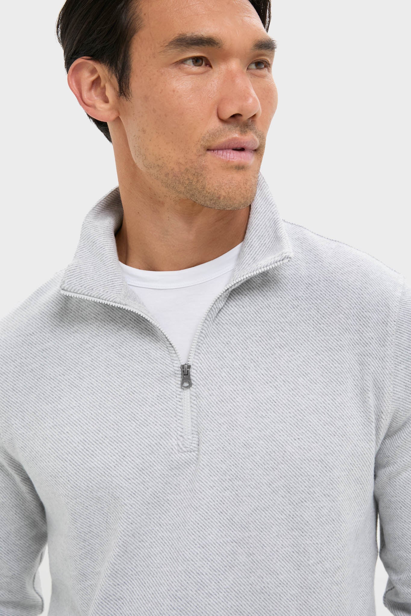 Light Heather Gray Legend Sweater Quarter Zip