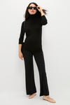 Black Softest Rib Turtleneck
