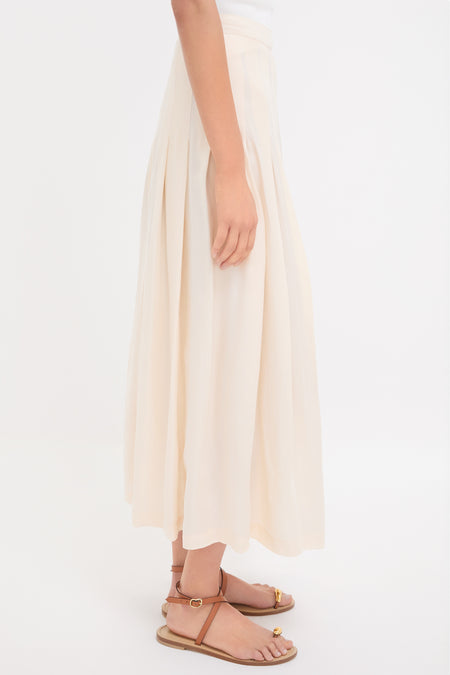 Arctic Wolf Atelier Pleated Maxi Skirt