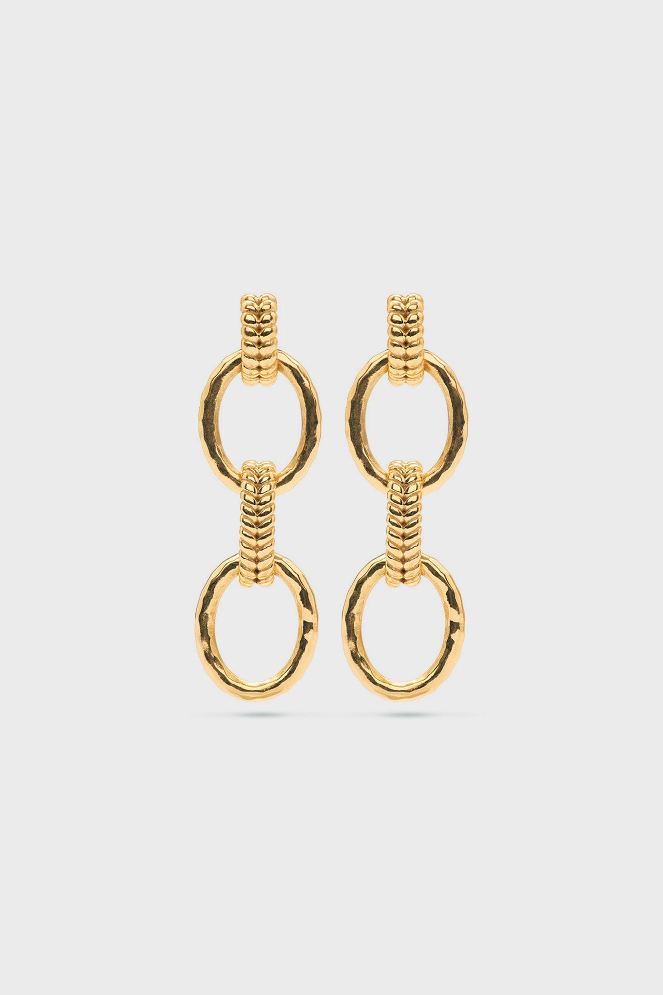 Cleopatra Regal Double Link Earrings