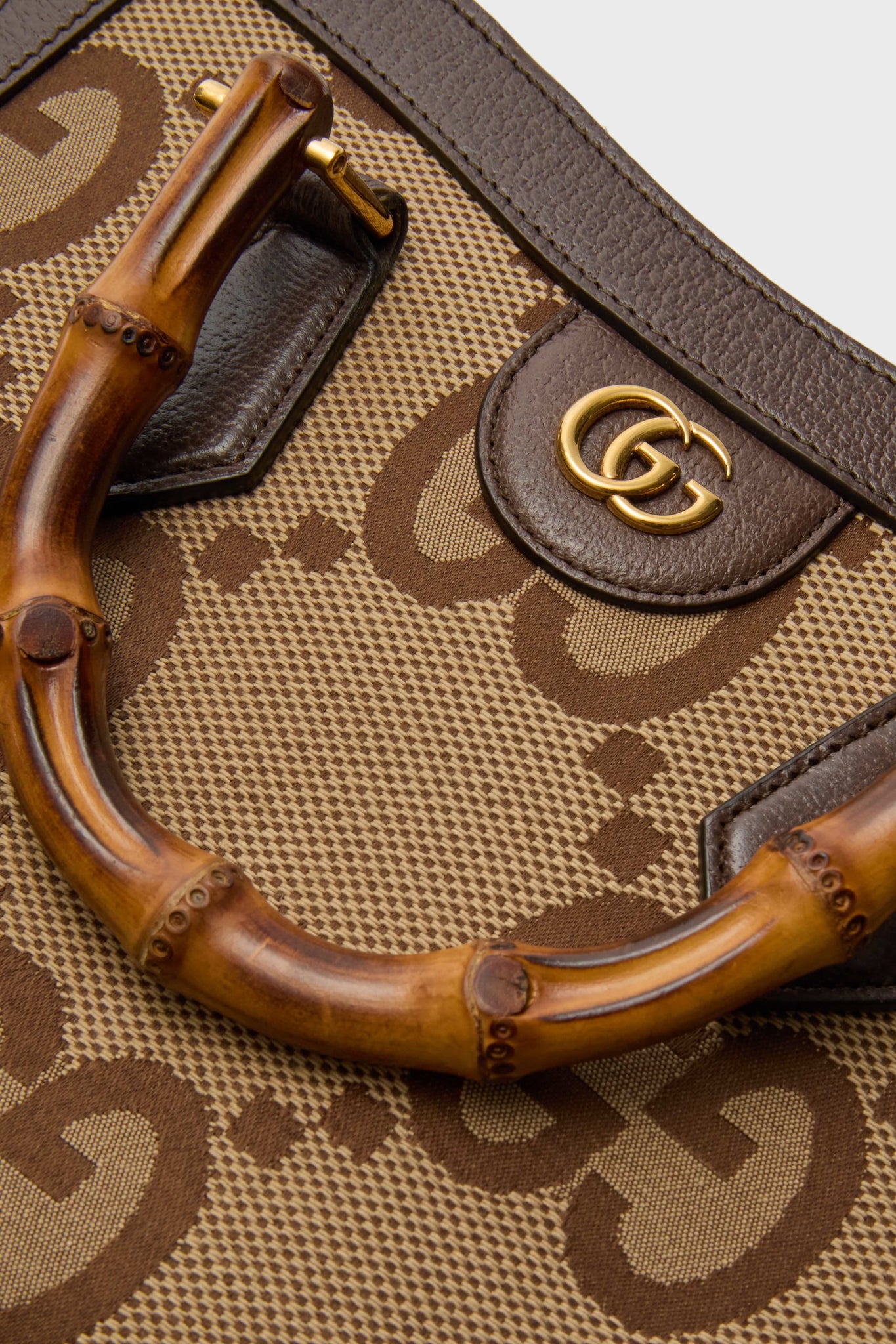 GUCCI Monogram Small Diana Tote Bag