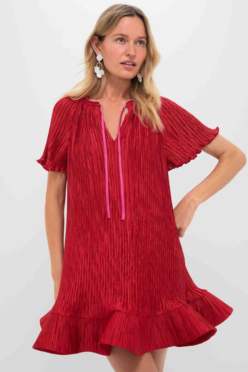 Crimson Multi Venus Mini Dress