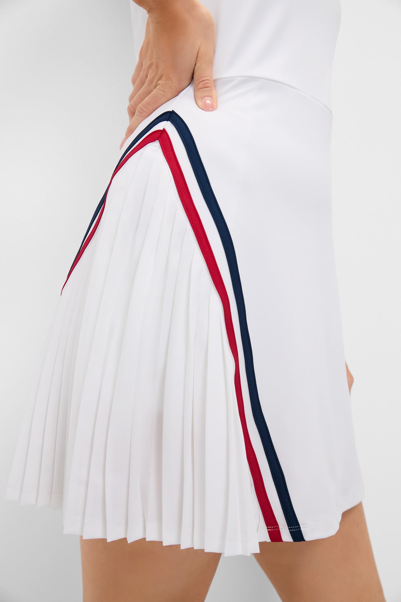 White Performance Jersey Cleo Tennis Tank Dress