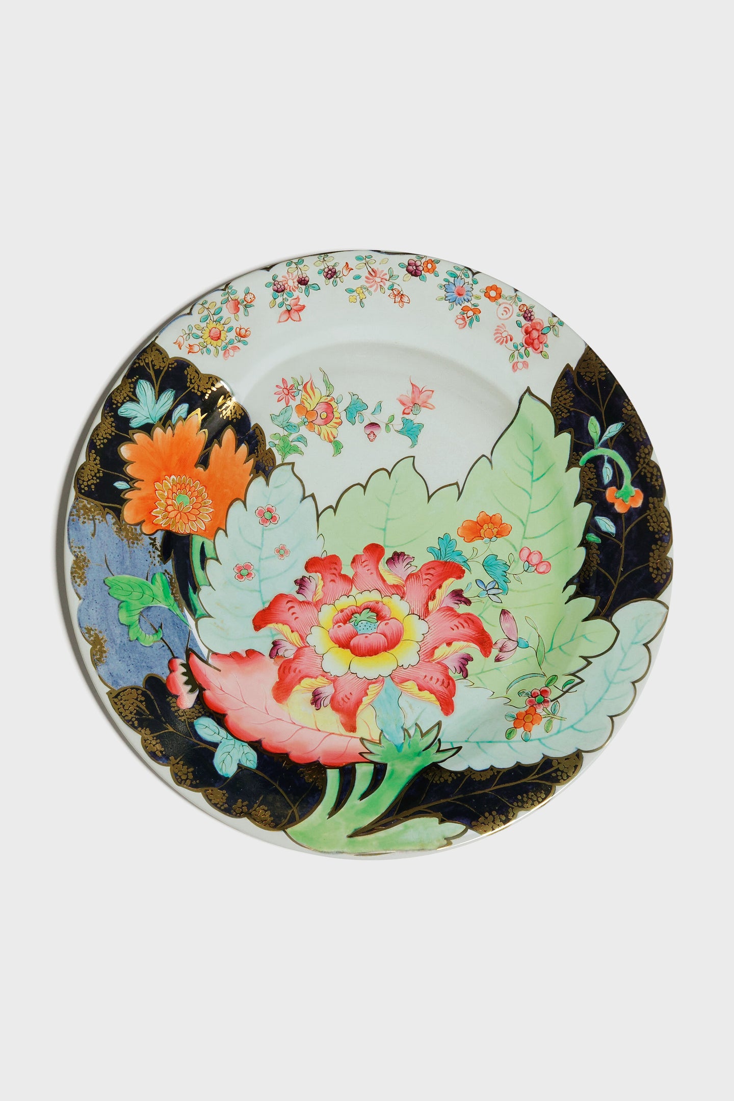 Tobacco Leaf 10 Inch Tin Plate