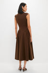 Chocolate Lysandra A Line Midi Dress