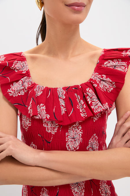 True Red Dancing Floral The Havana Dress