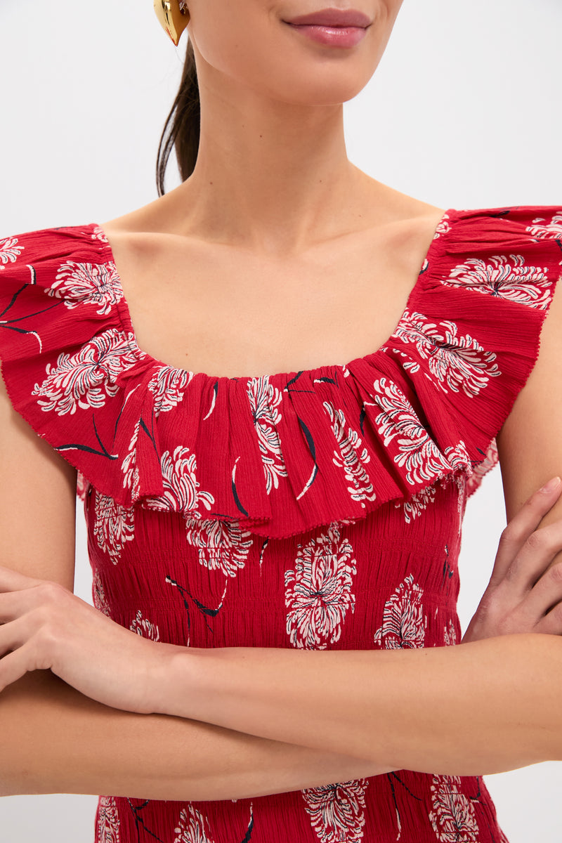 True Red Dancing Floral The Havana Dress
