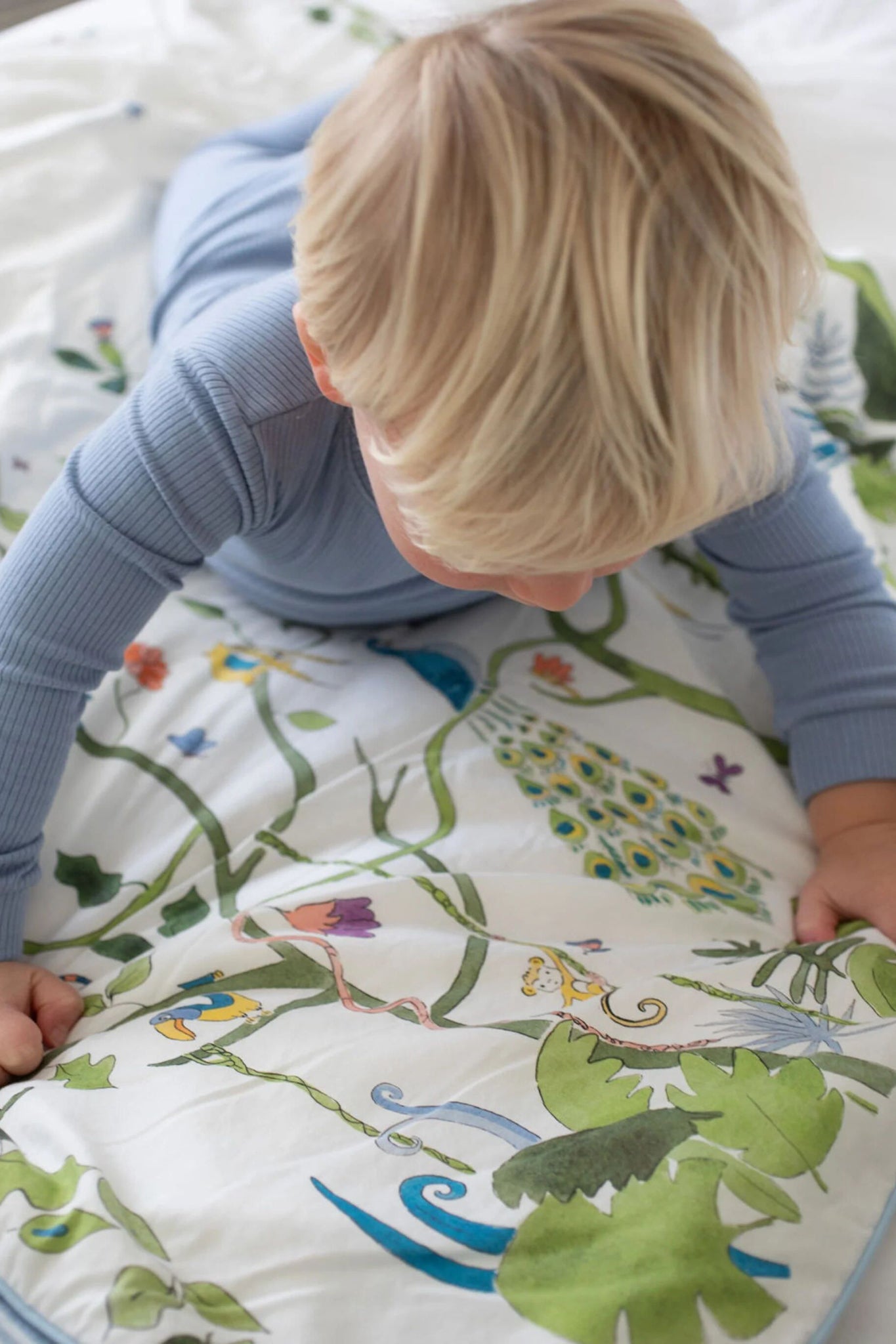 Tropical Placement Reversible Crib Quilt