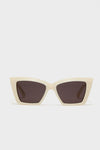 Ivory New Wave Cat Eye Sunglasses