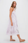 Lilac Iyla Soutache Slip Midi Dress