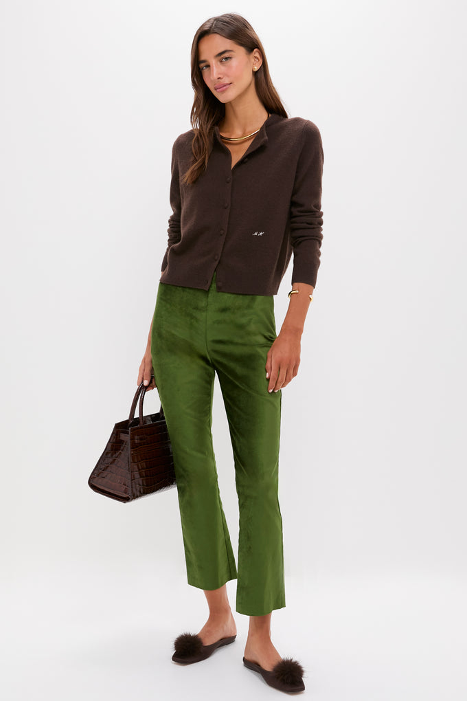 Green Velvet Ashford Pants