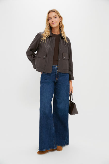 Dark Brown Berbice Leather Jacket