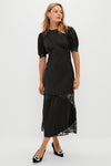 Black Lace Pierpont Midi Dress