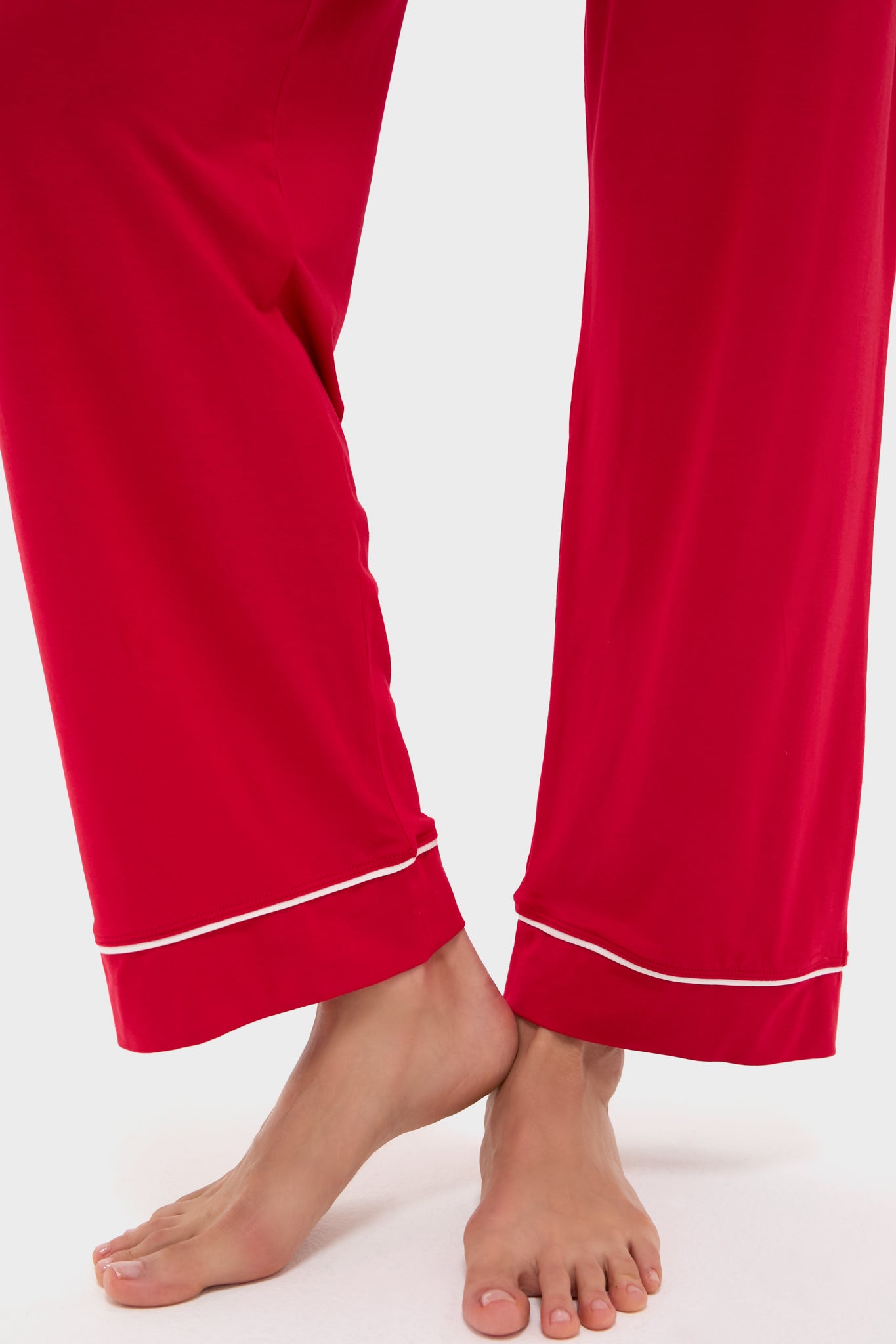 Holly Red and Ivory Gisele Long PJ Set