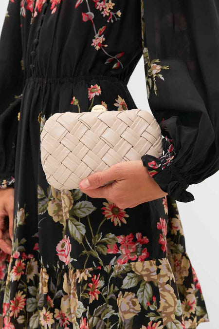 Natural Haven Woven Clutch