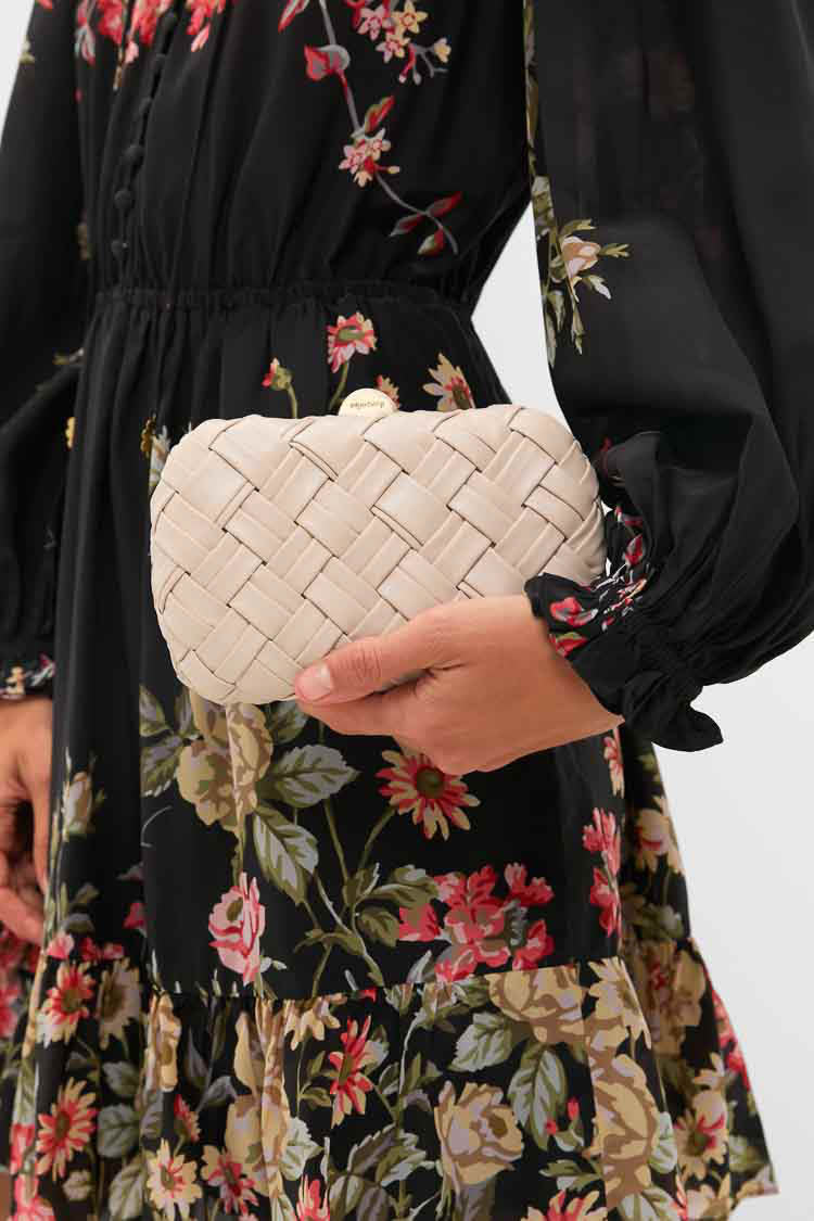 Natural Haven Woven Clutch